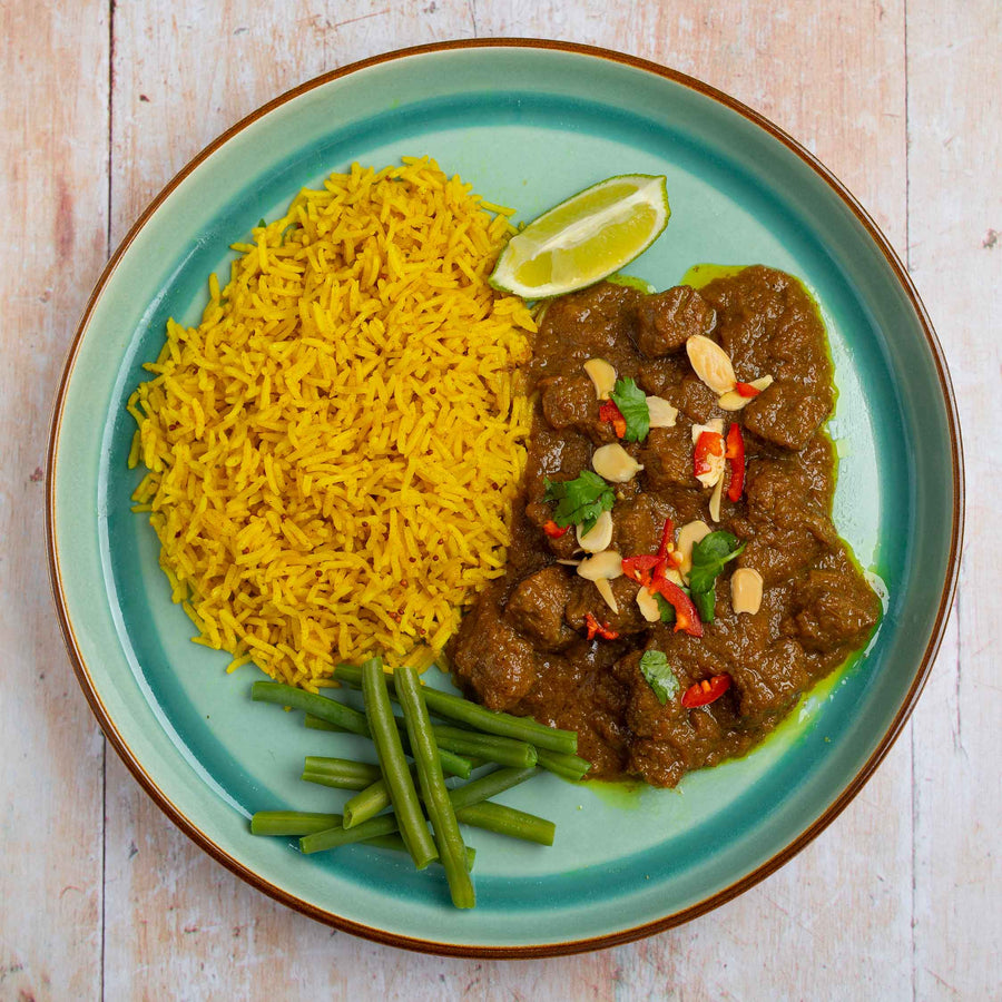 Malaysian Rendang Curry, Curry Kit, spice recipe kit, spices and herbs, turmeric rice, meal kit, The Spice Sultan