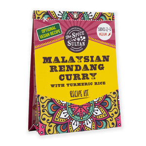Malaysian Rendang Recipe, Curry Kit, Turmeric Rice recipe, Rendang spices, vegan curry kit